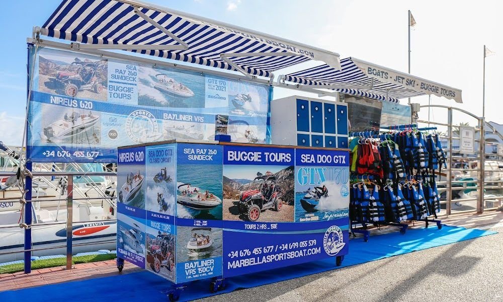 Marbella Sports Boat. Alquiler de barcos-Motos acuáticas-Licencia de navegación-Deportes de agua.
